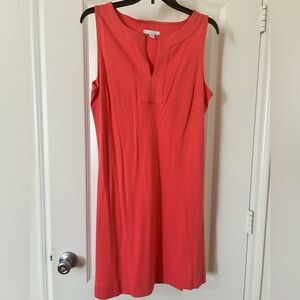 New York & Company Cotton Split-Neck Shift Dress